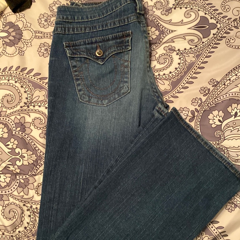 Swarovski crystal embellished True religion jeans